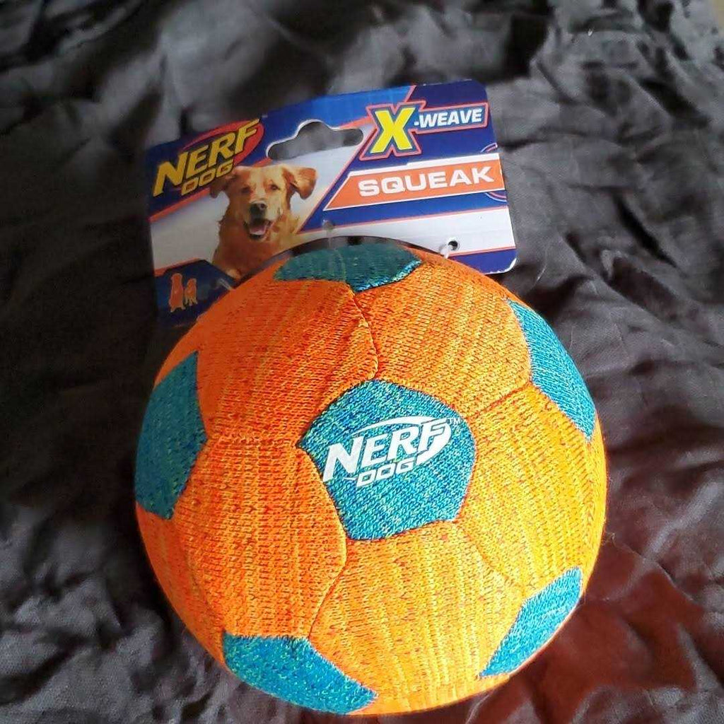 Soccer Squeak Ball Dog Toy J44611