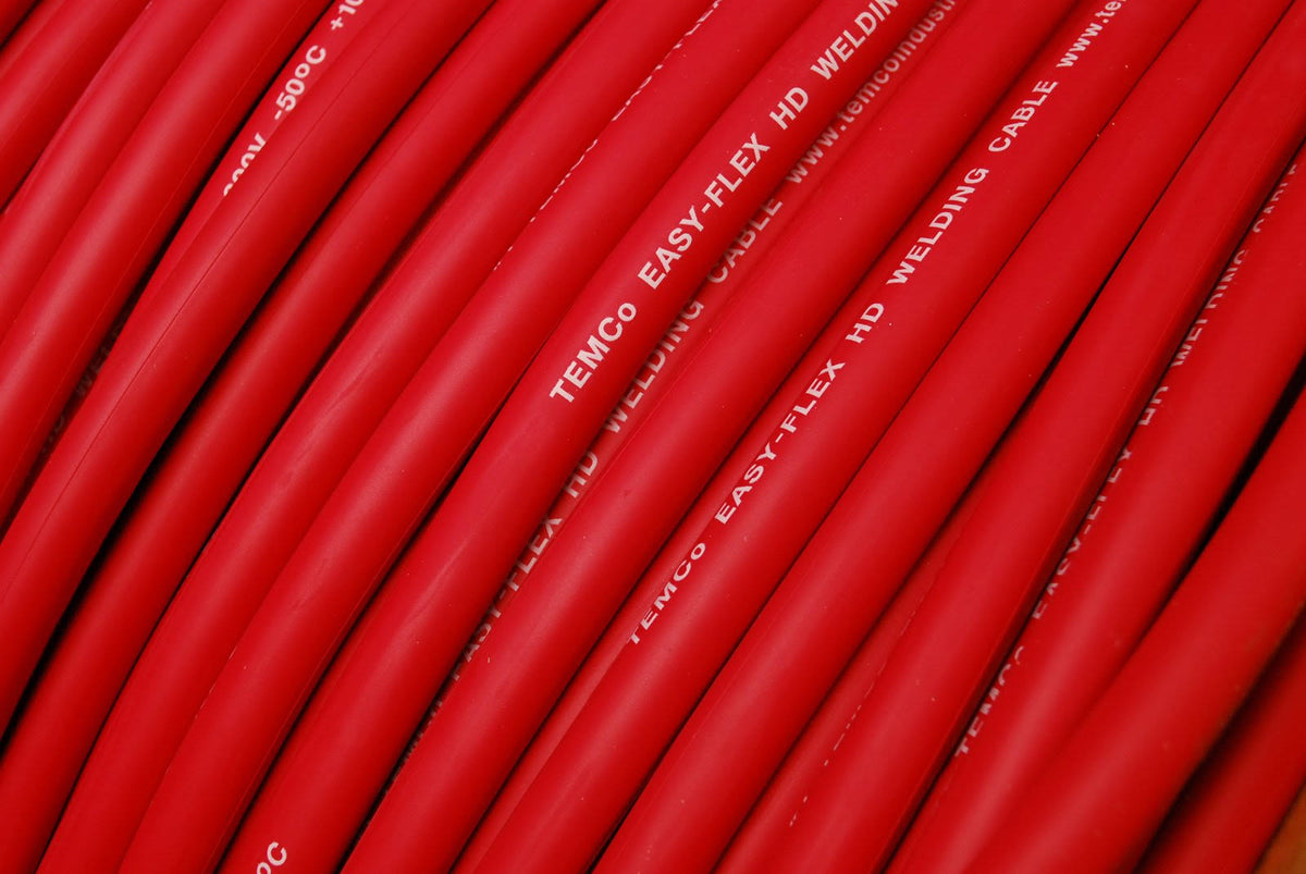 100 ft 2 Gauge Copper Wire Red N364608
