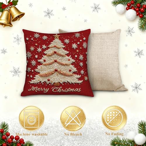 Christmas Throw Pillow Covers 18X18 Set of 4 L830166