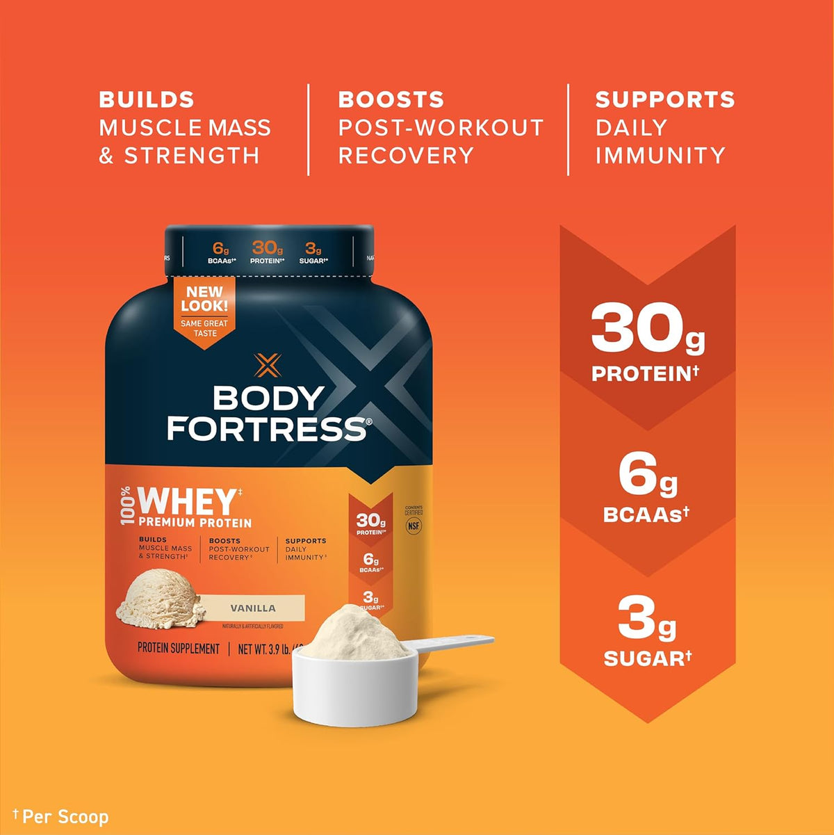 Vanilla & Chocolate Whey Protein Powder 3.9lbs S38783