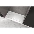 60x22 x 30x22 Rectangular Shower Pan with Single L White E692
