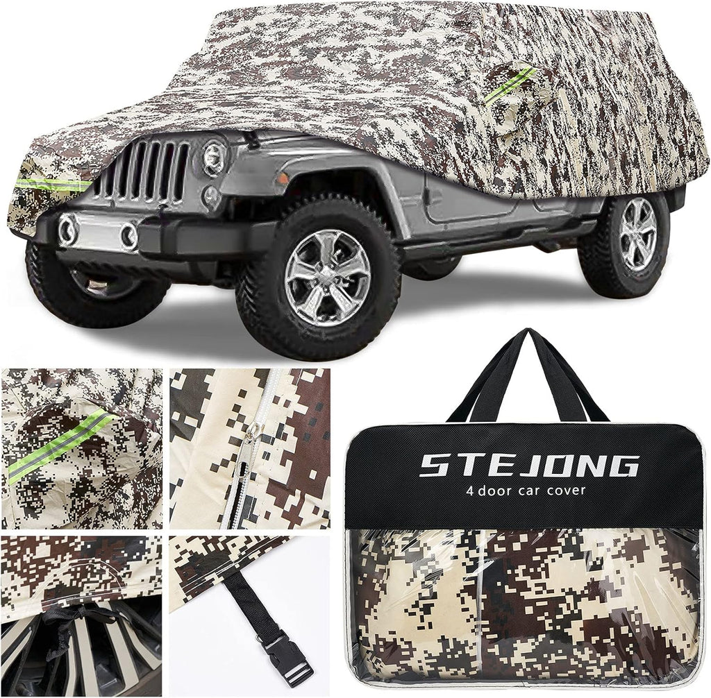 Camouflage SUV Cover with Driver Door Zipper O237
