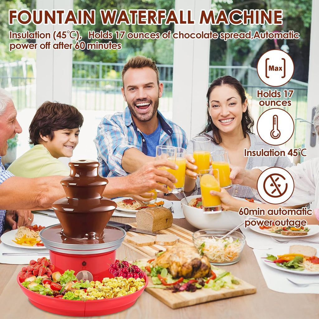 17oz Electric Chocolate Fountain Machine with Removal Serving Tray I329683