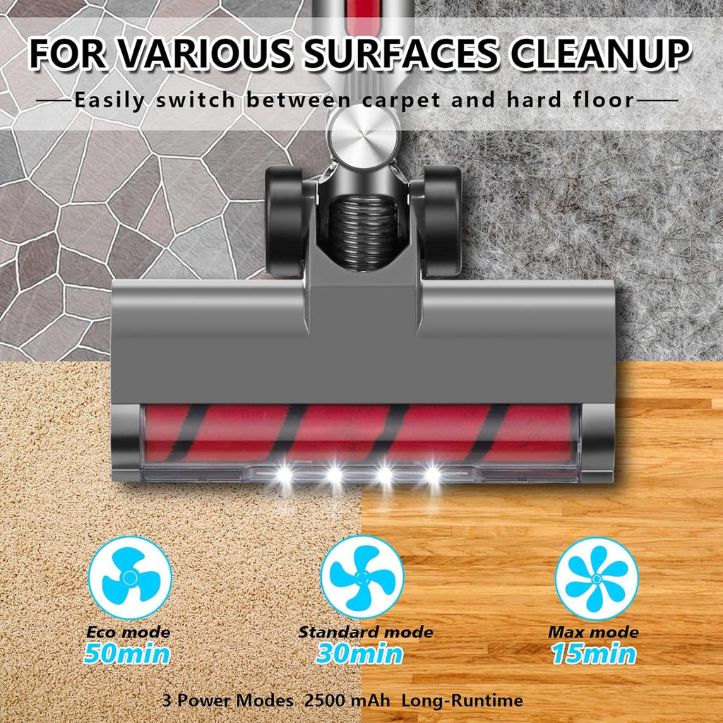 Cordless Vacuum Cleaner 27KPa 380w Brushless Motor Stick Vacuum 11 in 1 A5258