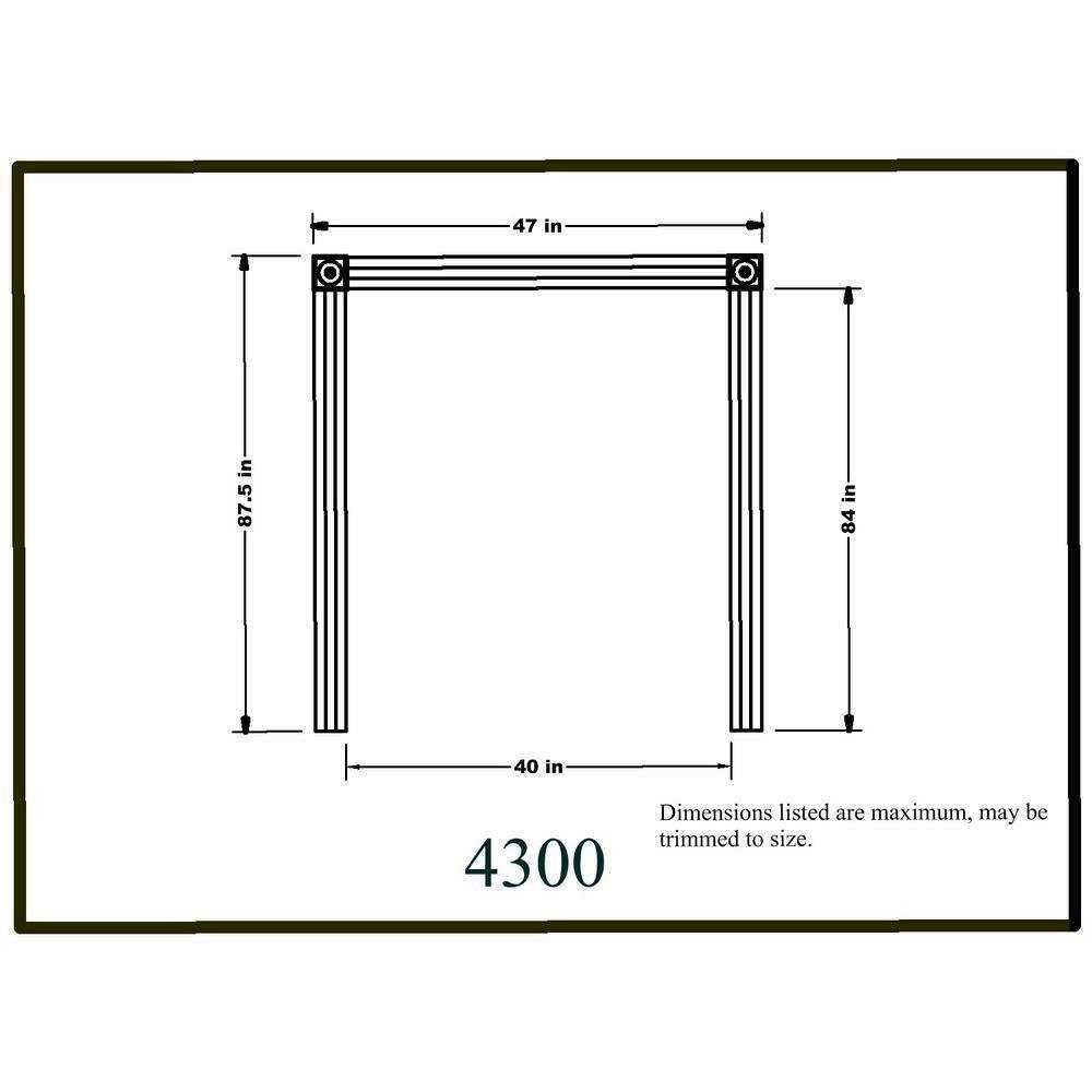 3/4 in. x 3 in. x 8 ft. MDF Fluted Door Casing Moulding Set T7097