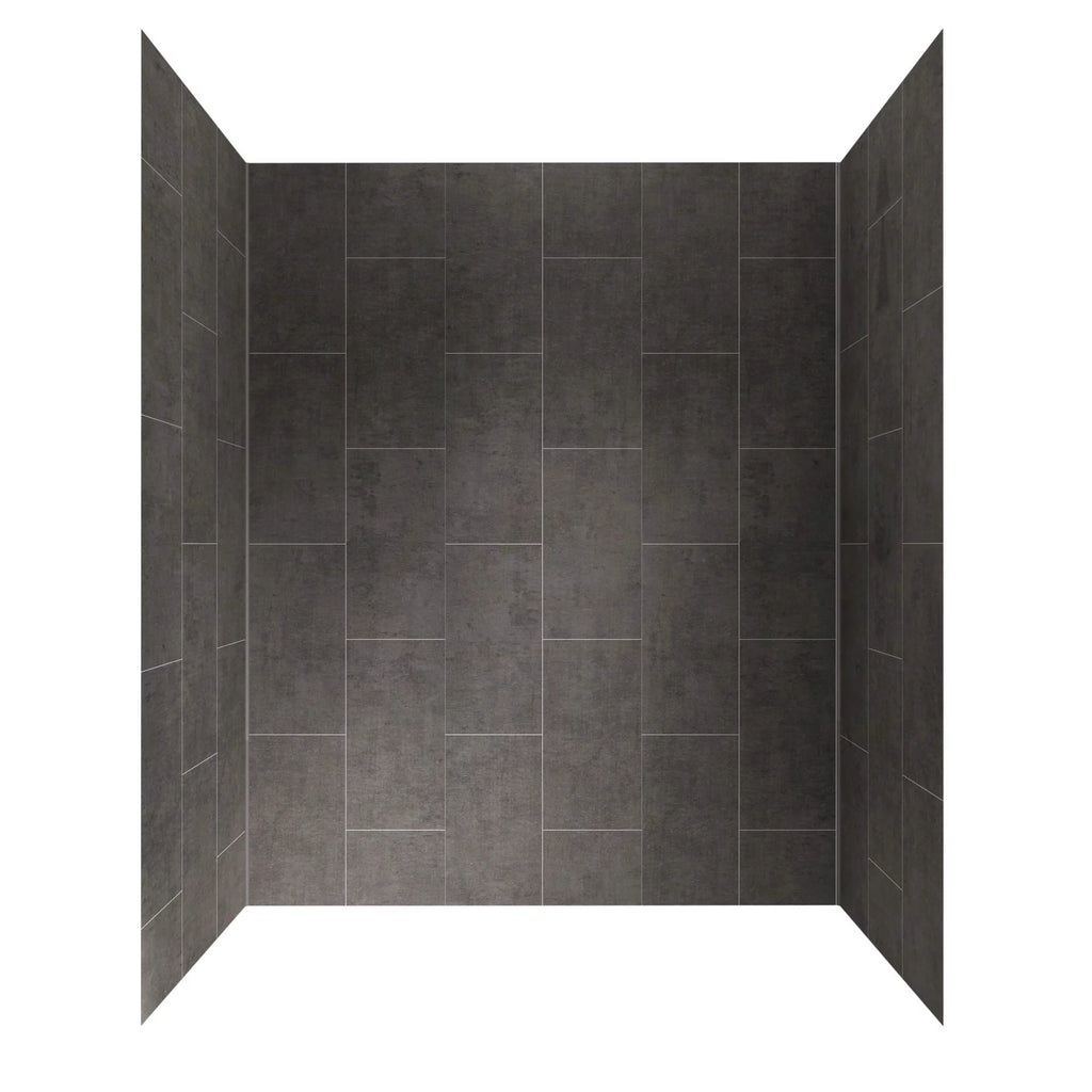 Five Panel Alcove Shower Wall Kit - Slate P3952