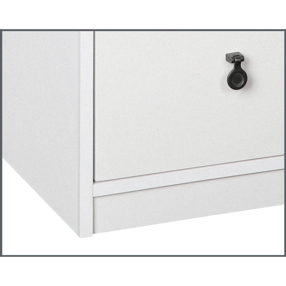 White Gray Oak 3 Drawer Filing Cabinet X6548