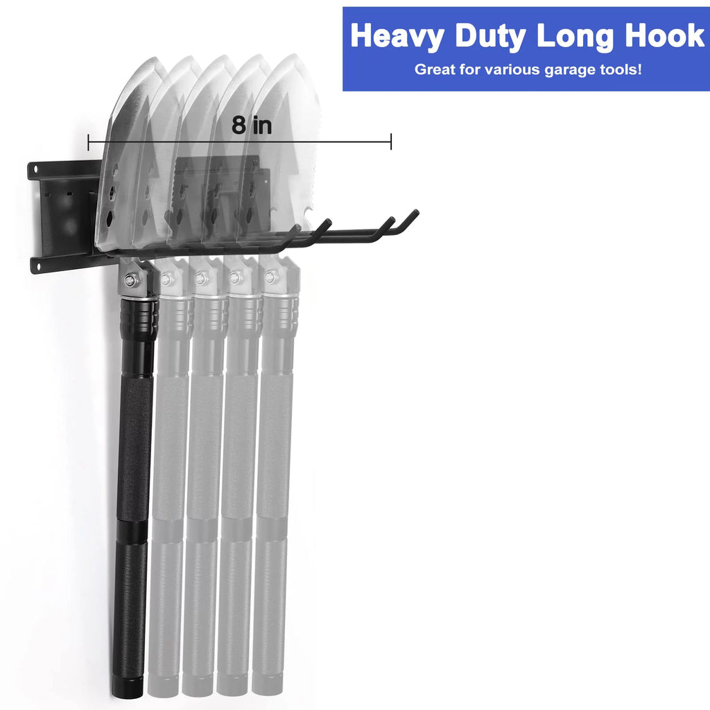 Heavy Duty Steel Wall Mounted Tool Storage Organizer with 6 Removable Hooks and 3 Board S10538
