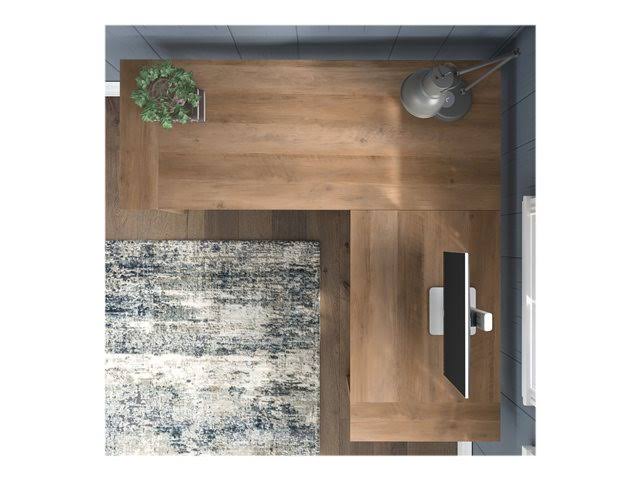L Shaped Desk with 2 Drawer File Cabinet A9983