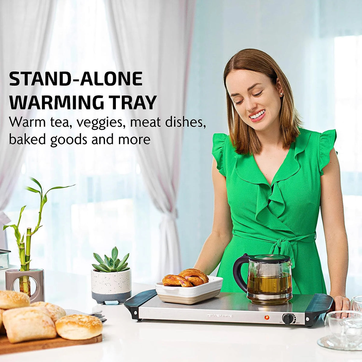 Silver Electric Warming Tray R37821