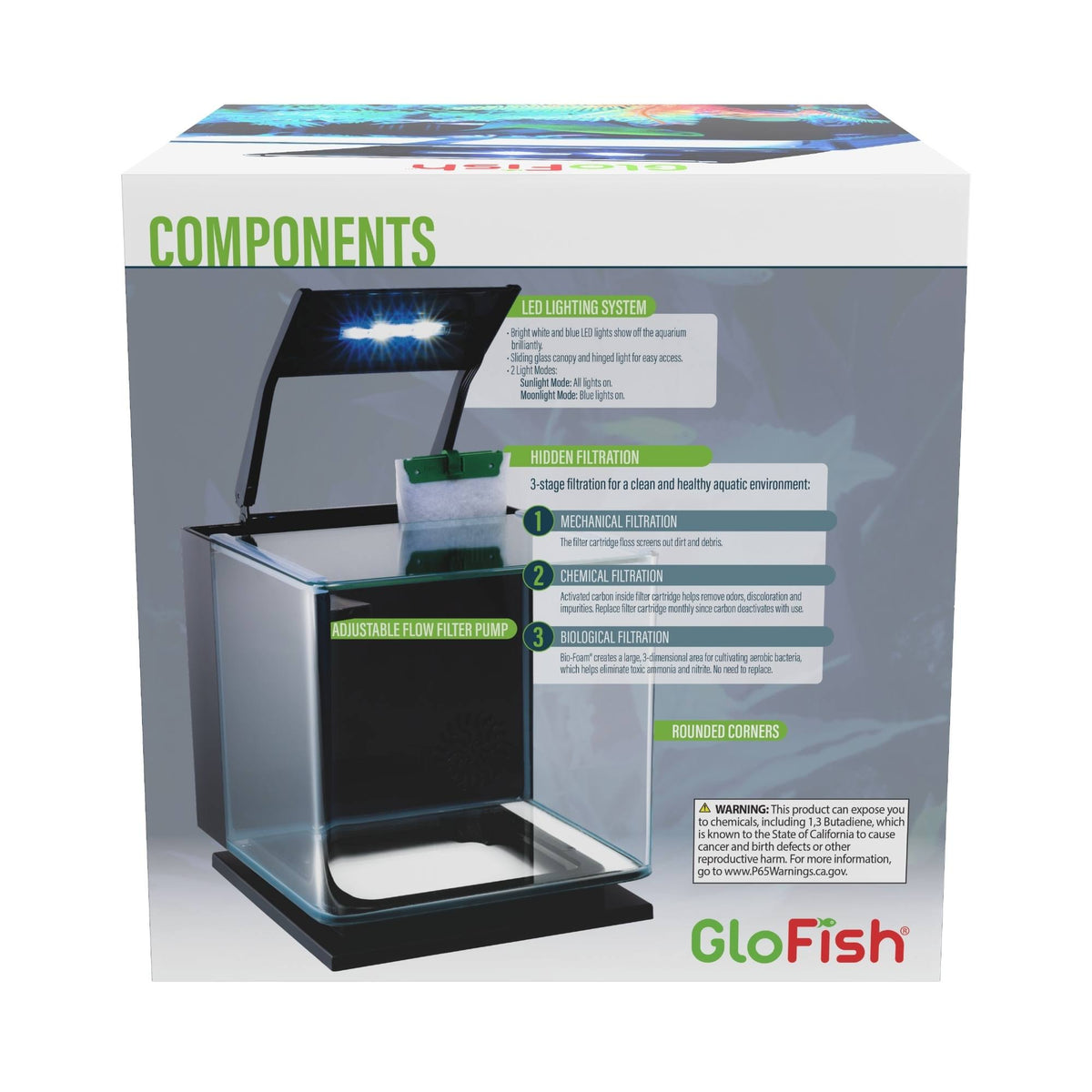Betta Glass Aquarium Kit 3gal V487