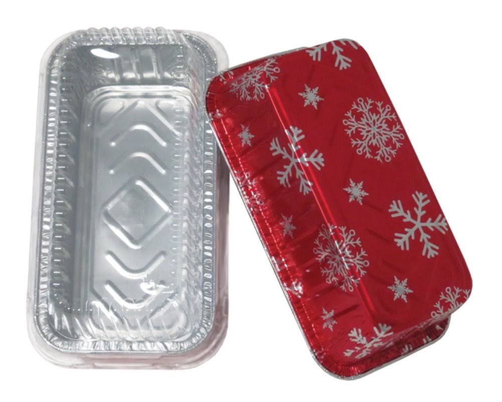 Aluminum Loaf Pan with Plastic Dome Lid Pack of 100 B62493