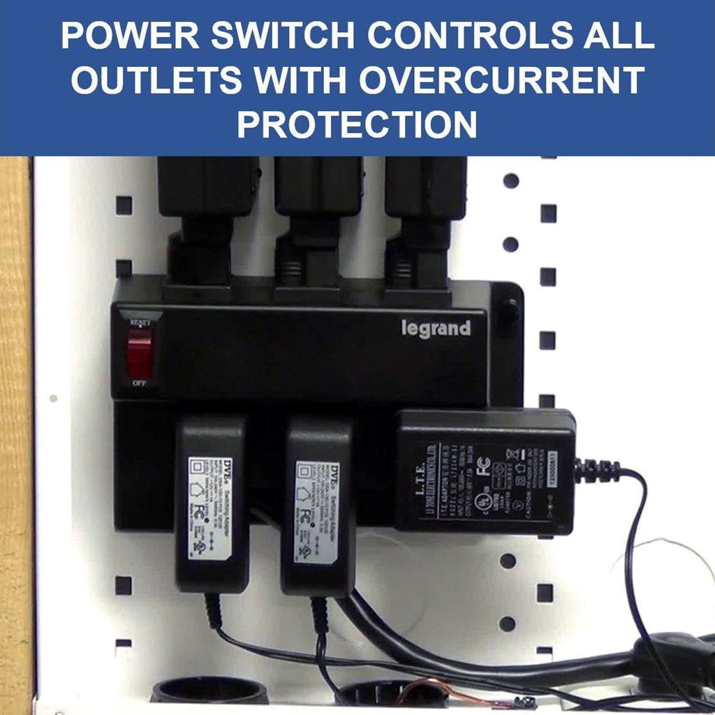 6 Outlets Half Width Power Strip U55939
