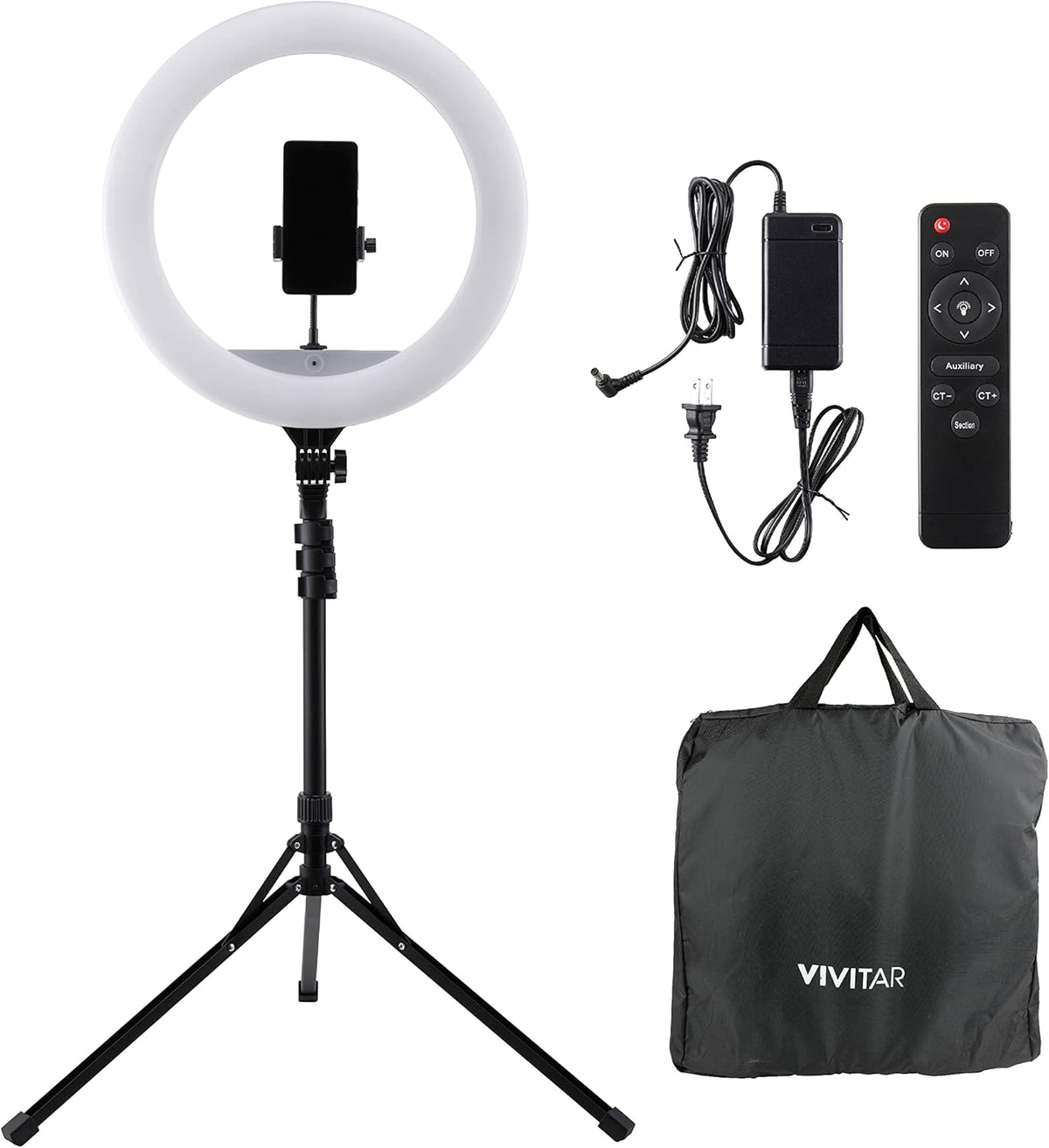 18 Inch LED Ring Light with Stand and Wireless Remote G71448