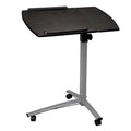 Brown Tilt Top Overbed Table with Wheels K991
