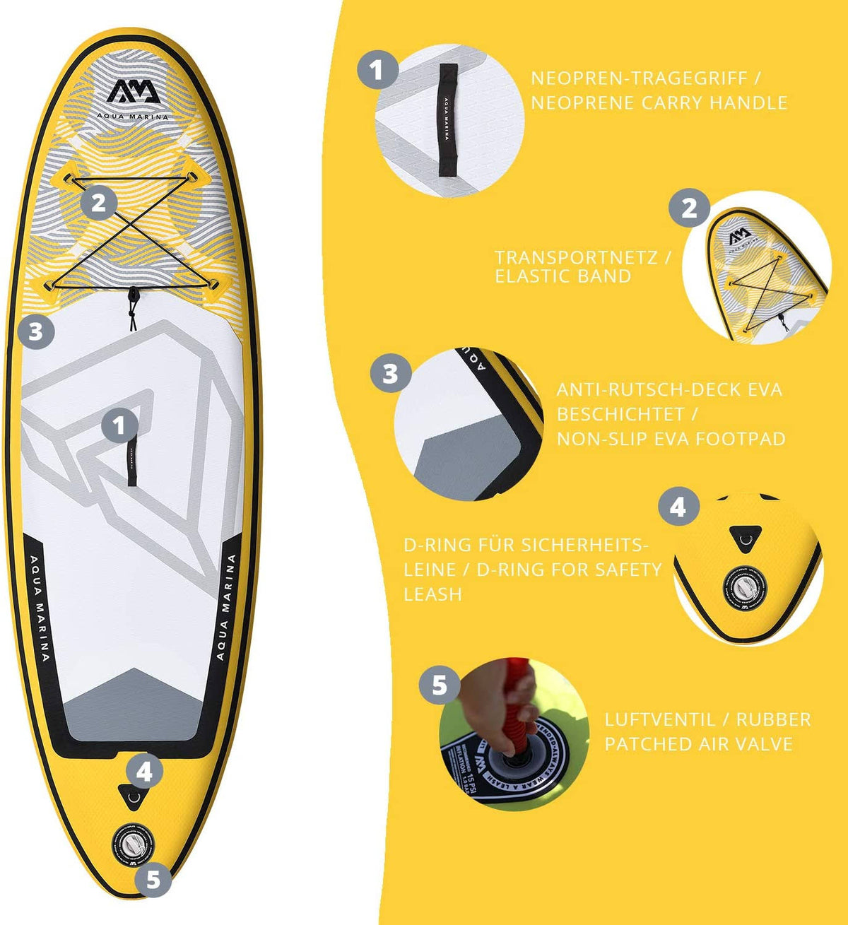 Vibrant Youth iSUP 2.44M with Paddle and Safety Leash O69927