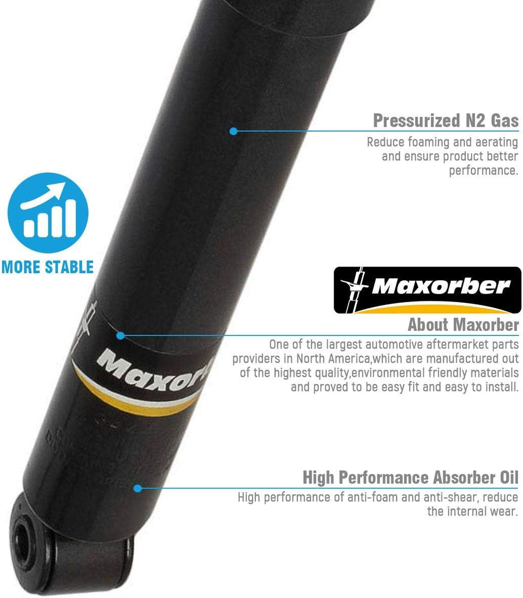 Rear Set Shocks Struts Absorber Pack of 2 W53497