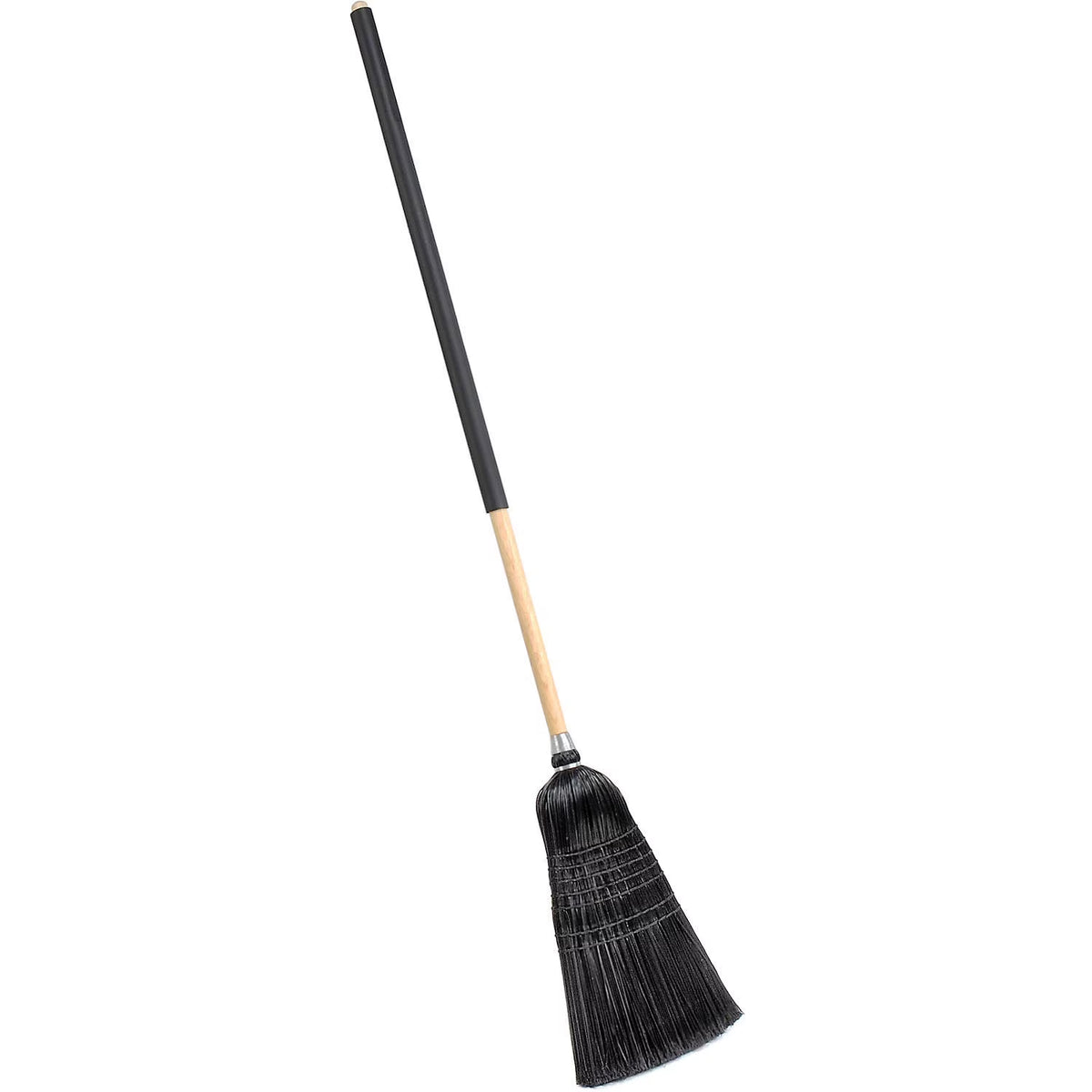 Black Warehouse/Janitor Broom, 57"L, Lot of 12 A9174