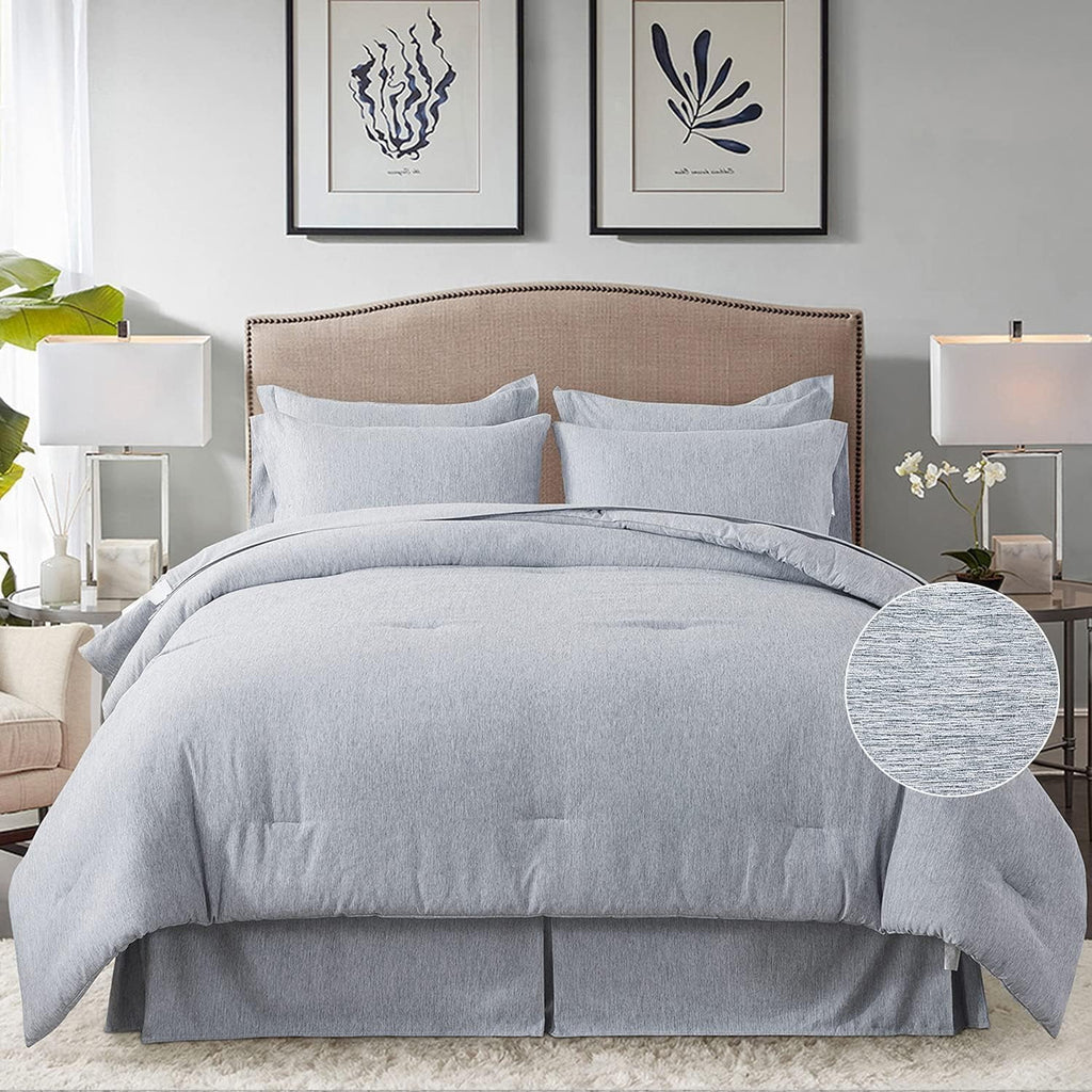 Cal King 8 Piece Cationic Dyeing Comforter Set V563759