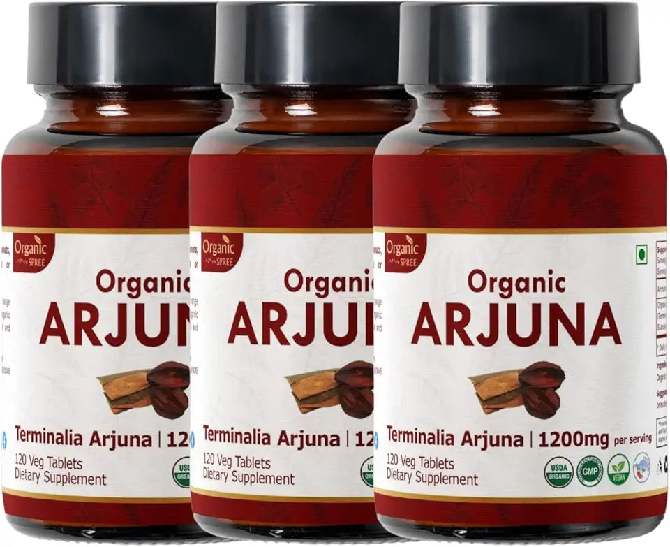 120 Tablets Terminalia Arjuna Organic Vegan C753