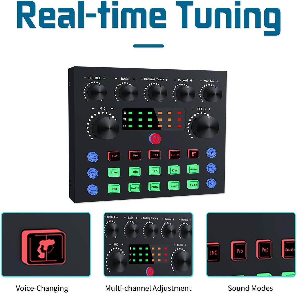Podcast Equipment Bundle, Audio Interface with DJ Mixer and Studio Broadcast Microphone, Pack of 2 V179