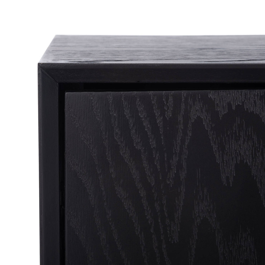 Black Mid-Century Media Stand A12811