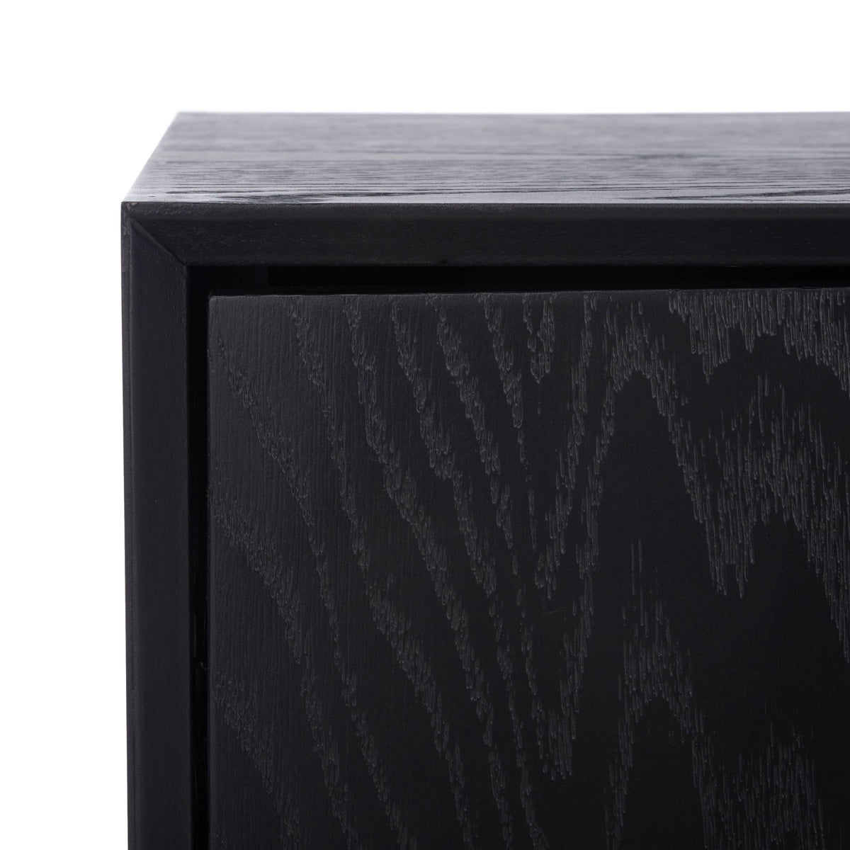 Black Mid-Century Media Stand A12811