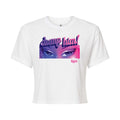 Juniors Cropped Cotton Blend T-Shirt D298