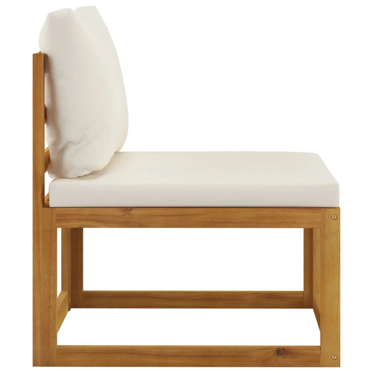 2 Piece Acacia Wood Patio Sofa Set with Cushion H14591