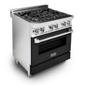 30 in. Stainless Steel Gas Burner Electric Oven Range C7107