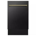 18 in. 8-Cycle Tall Tub Dishwasher with 3rd Rack in Black Stainless Steel C824784