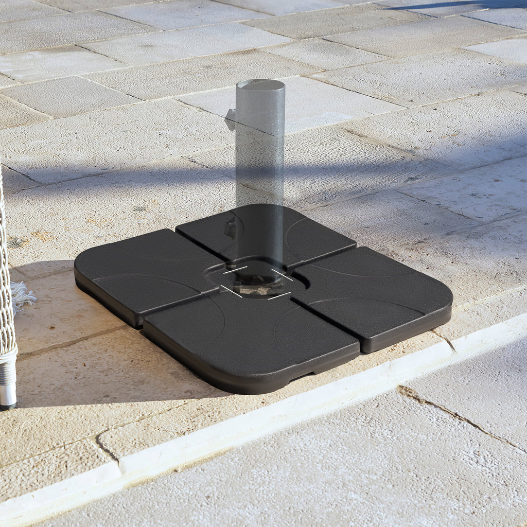 Square Shaped Water or Sand Filled Umbrella Base with U Locking D678