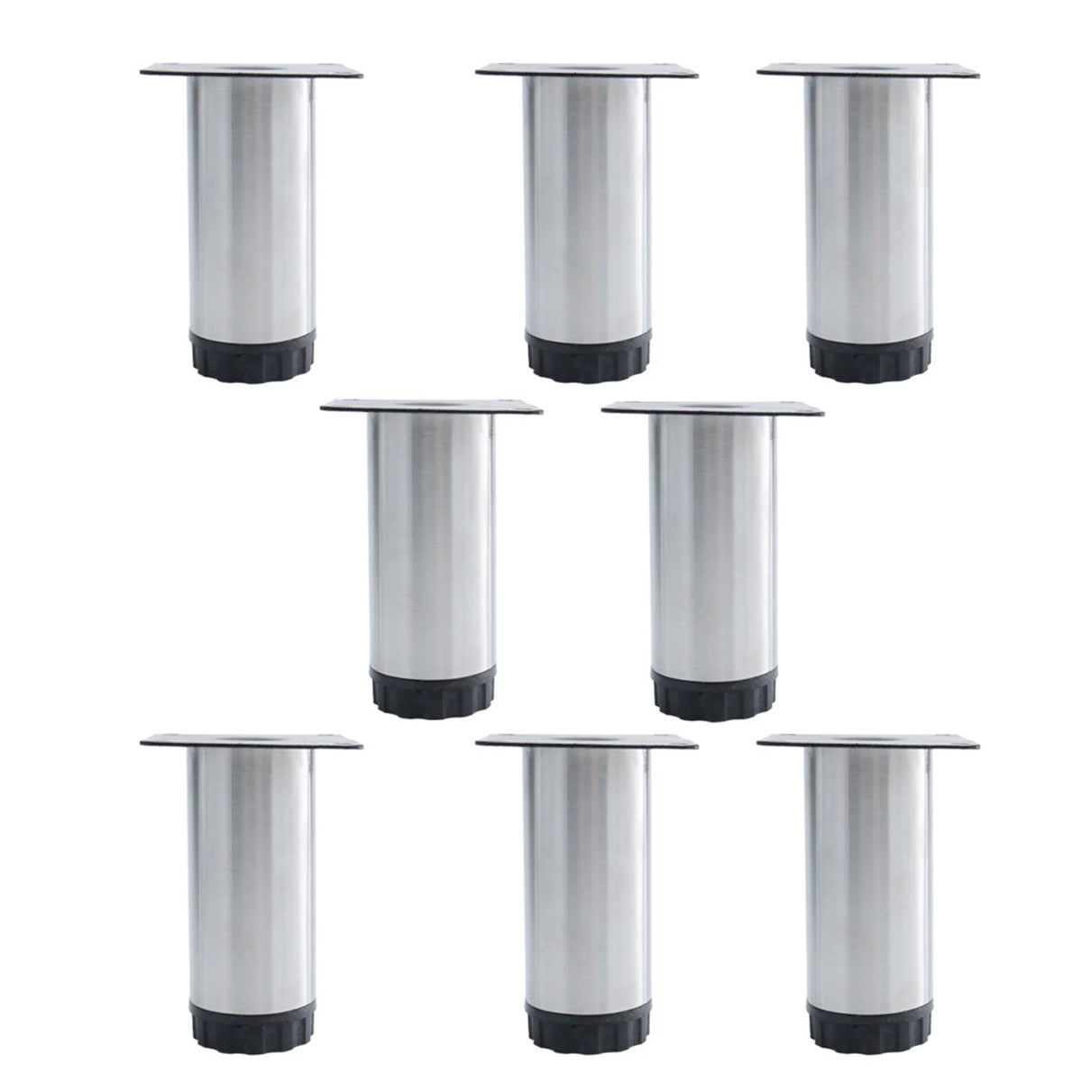 6 Inch Stainless Steel Adjustable Furniture Legs 8pcs K8648