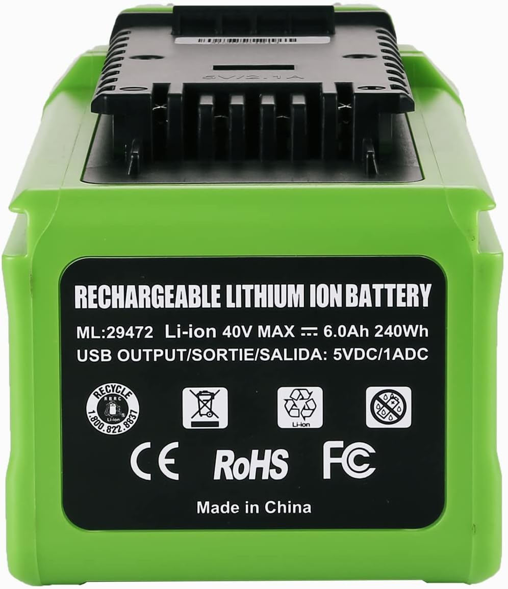 40V 6000mAh Replacement Battery Pack of 2 P5597