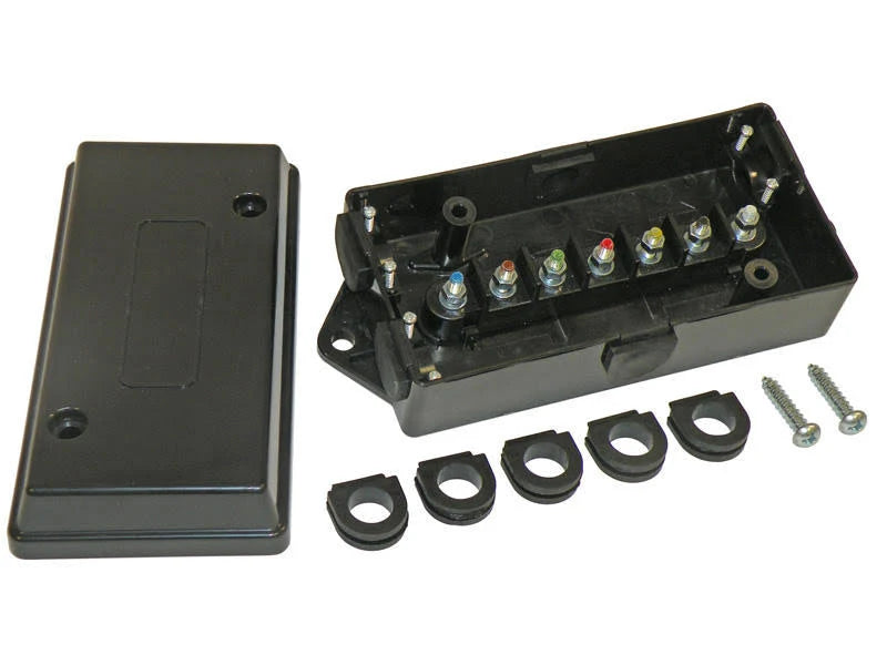 4-Pack Electrical Junction Box with 7 Color Coded Terminals P35880