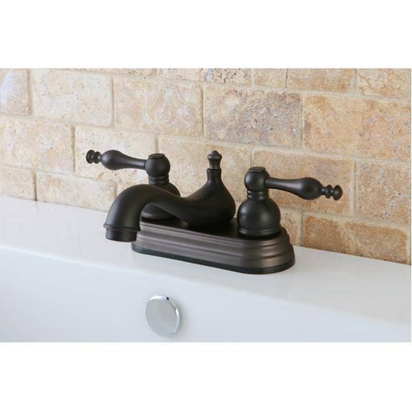 Chrome Two-Handle Centerset Lavatory Faucet with Pop-Up D823819
