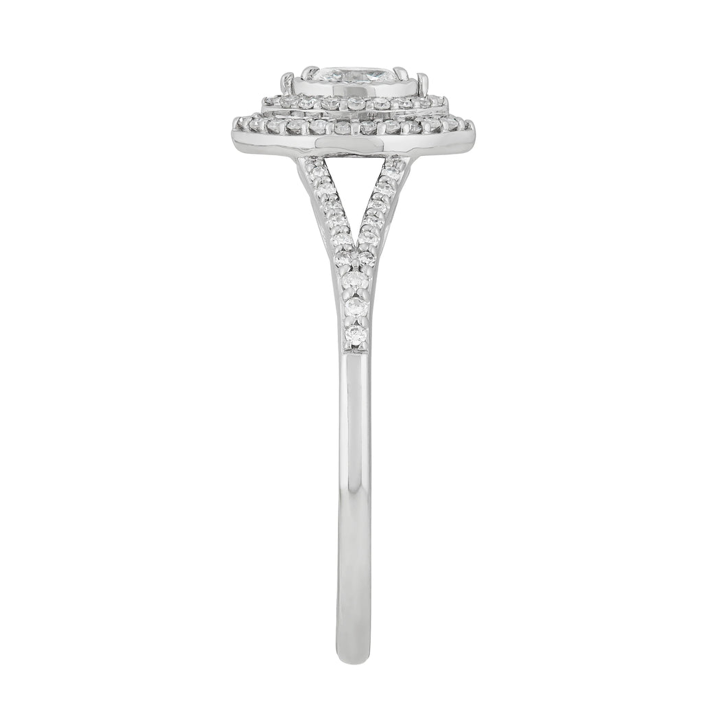 .33 CT Diamond Marquise Engagement Ring in 10K White Gold, Size 7 I32953