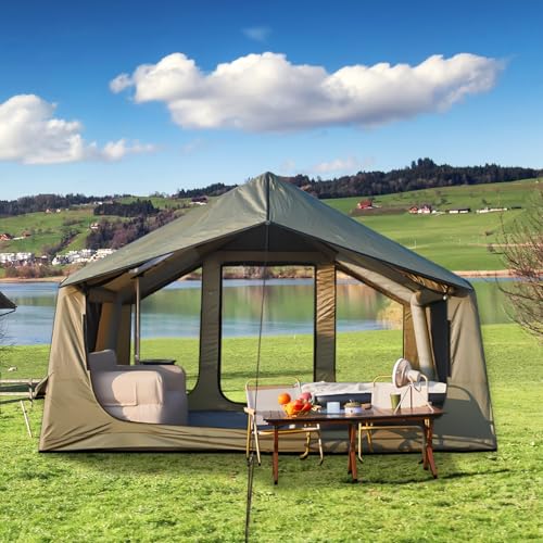 Inflatable Camping Tent with TPU Skylight U507