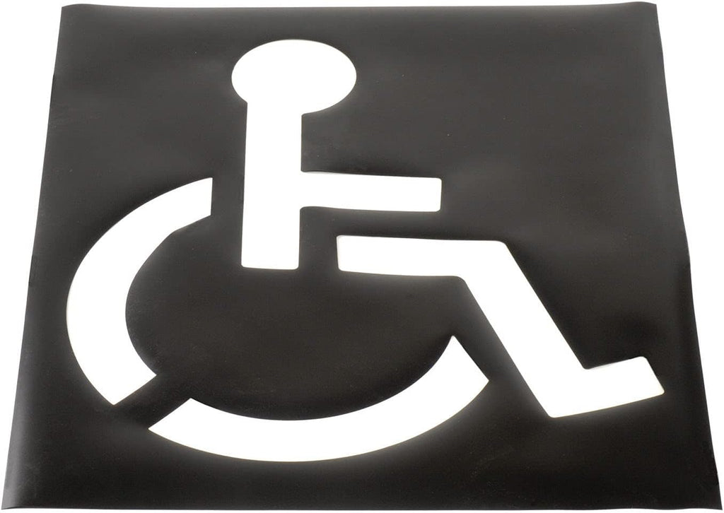 Handicapped Symbol Parking Lot Stencil, Pack of 2 C46467