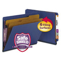 Dark Blue Letter 6-Section Pressboard Classification Folders S771