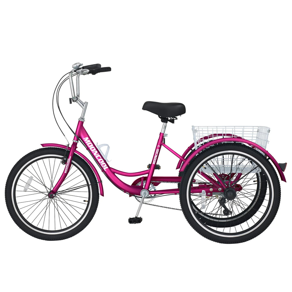 3 Wheel Folding Tricycle 7 Speed Adult Trike R626