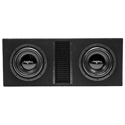 Dual 10 inch 4,000 Watt Vented Subwoofer Enclosure with Black Carpet Z845471