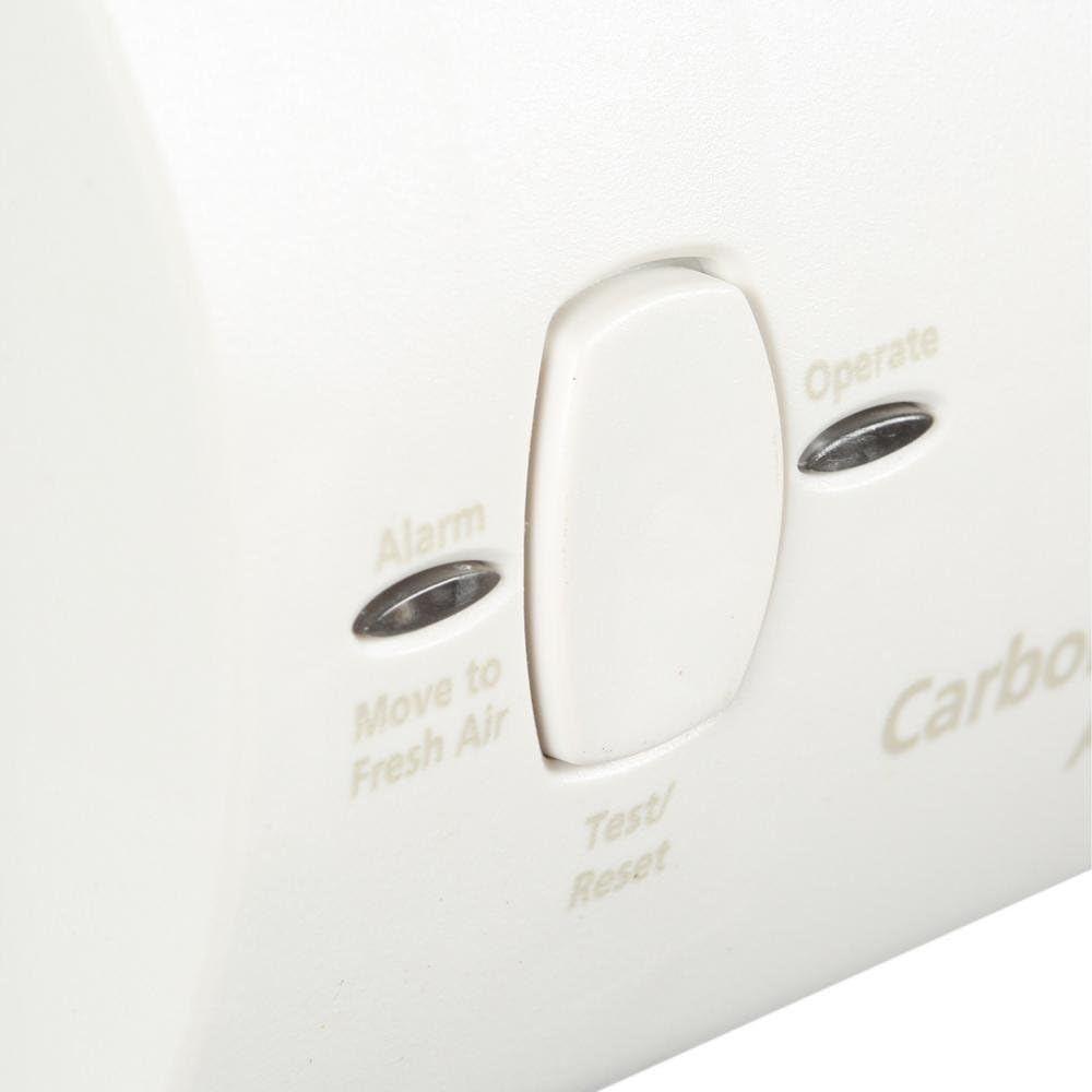 6 Pack White Battery Operated Carbon Monoxide Detector Alarm X8341