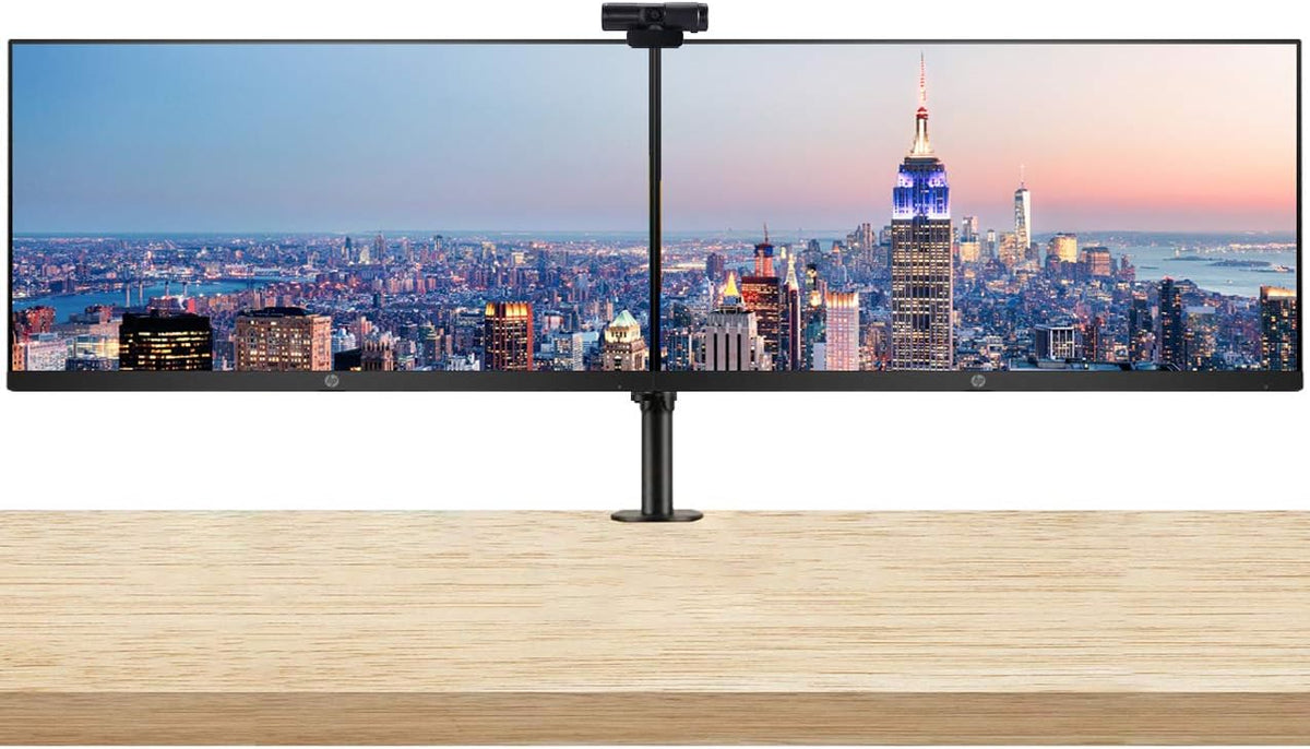 21.5 Inch FHD IPS Anti-Glare Monitor 2-Pack Bundle with Webcam and Dual Monitor Stand H247