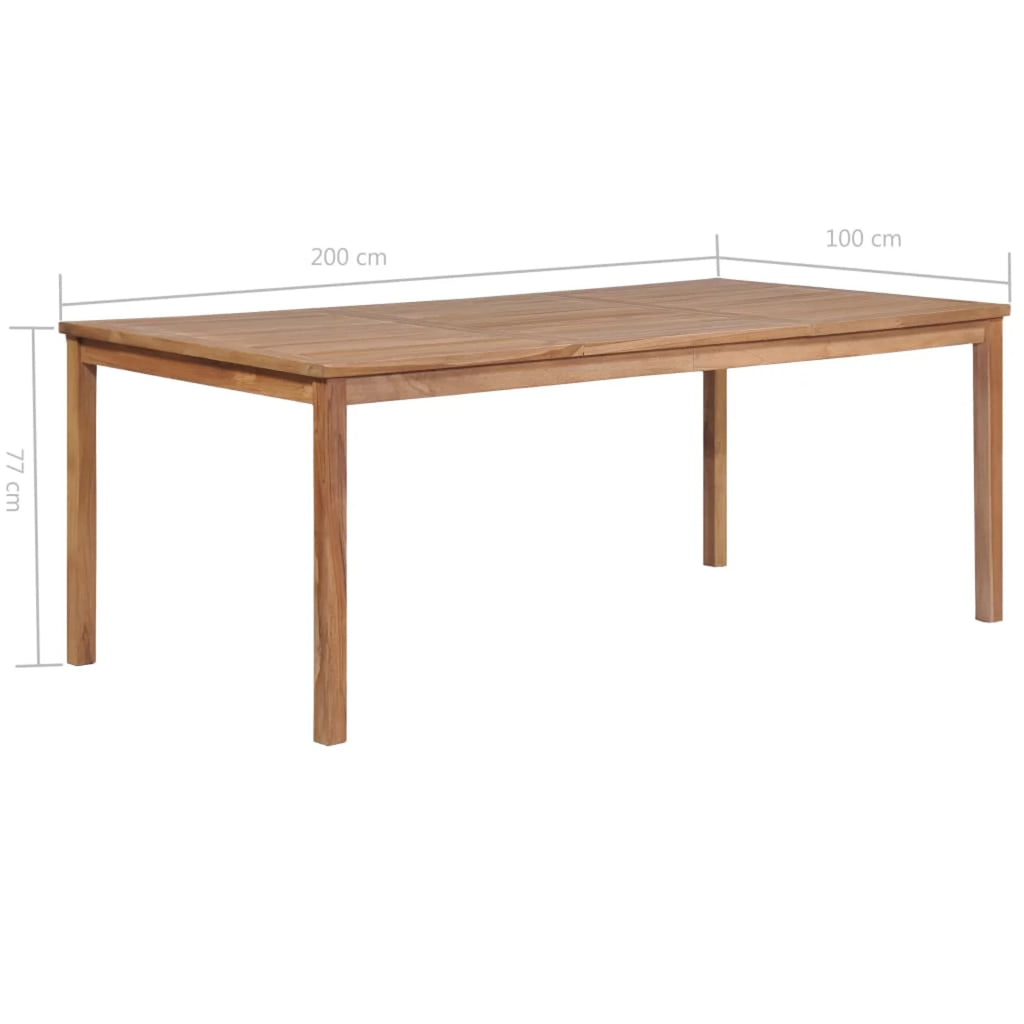 Solid Teak Wood Garden Table D98371