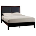 Contemporary Wood California King Bed in Espresso/Black H9420
