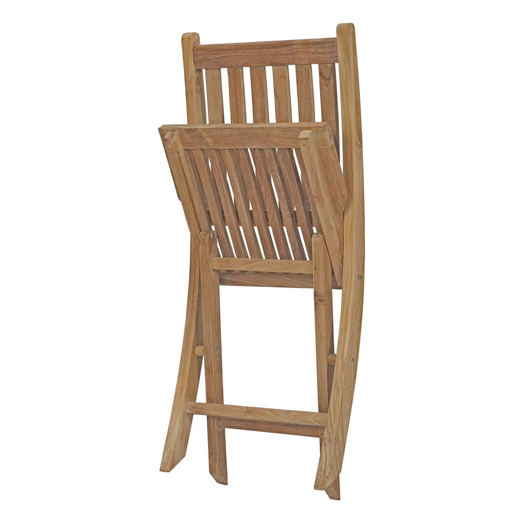 Natural Teak Folding Chair Y604848