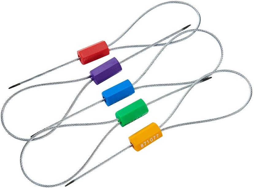 200pcs Anti-Tamper Shipping Seals (5 Colors) Pack of 2 C86516