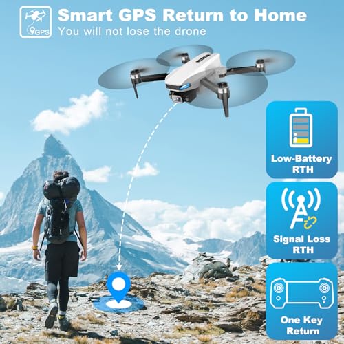 2K HD FPV Foldable Camera Drone E414993