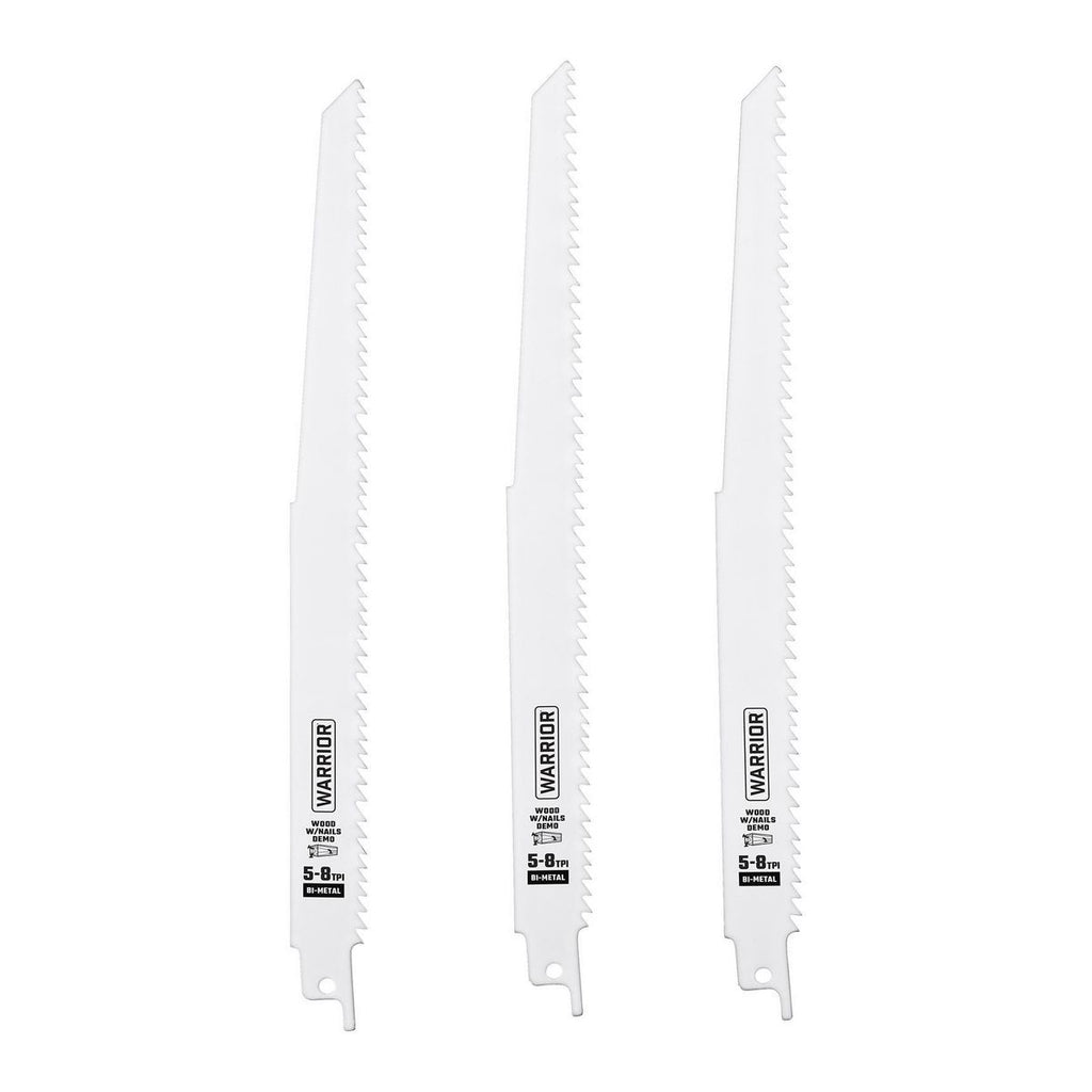 6 in. 9 in. Bi-Metal Reciprocating Saw Blade Set, 15-Piece U3956